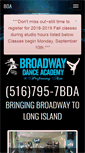 Mobile Screenshot of broadwaydanceacademy.net